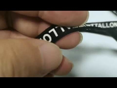 Inelastic silicone printed braid tape