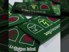 สายใยโลหะ ทองและเงิน Lurex เสื้อผ้าผสมแบรนด์สัญลักษณ์ที่มีกลางพับ