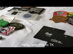 แพทช์การพิมพ์ผ้าไหมที่ผสมผสานด้วยโลโก้ซิลิโคน ที่เป็นมิตรต่อสิ่งแวดล้อม