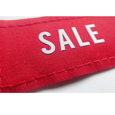 Customized Brand Logo Clothing SALE Label Screen Printing Logo Woven Label for Clothing