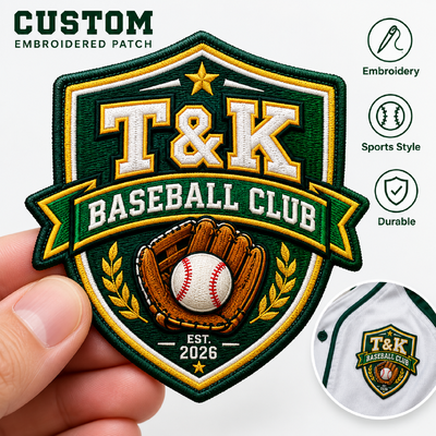 Customized Size Durable Fabric Fast Turnaround Embroidery Badges and Embroidered Patches for Team Uniforms