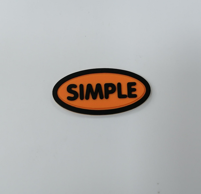 ป้าย 3D เป็นมิตรกับสิ่งแวดล้อม PVC ยางซิลิโคนป้ายการถ่ายเทความร้อน Customized