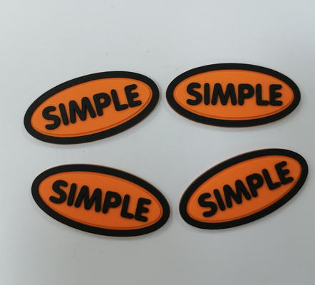ป้าย 3D เป็นมิตรกับสิ่งแวดล้อม PVC ยางซิลิโคนป้ายการถ่ายเทความร้อน Customized