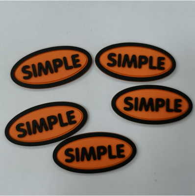 ป้าย 3D เป็นมิตรกับสิ่งแวดล้อม PVC ยางซิลิโคนป้ายการถ่ายเทความร้อน Customized