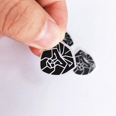 3D Effect Garment ซิลิโคนป้ายการถ่ายเทความร้อนสัตว์สีดำ