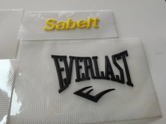 การพิมพ์ 3 มิติเสื้อผ้าการถ่ายเทความร้อนฉลากเสื้อผ้าซิลิโคนลายนูน