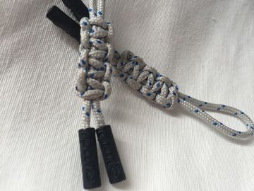 ที่ทำด้วยมือเชือกถัก Paracord ดึง 3 สีฉีด TPU