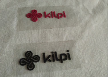 3D Logo การถ่ายเทความร้อนที่ผ่านการพิมพ์ฉลากเสื้อผ้าป้ายยางป้ายป้ายเทคนิคการนูน