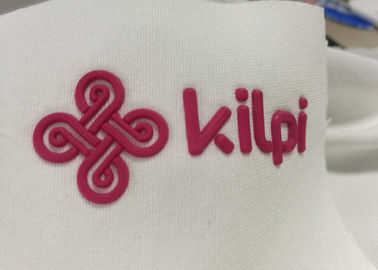 3D Logo การถ่ายเทความร้อนที่ผ่านการพิมพ์ฉลากเสื้อผ้าป้ายยางป้ายป้ายเทคนิคการนูน