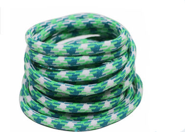 100% Polyester Elastic Cord String สีสัน Braided Rope Logo พิมพ์