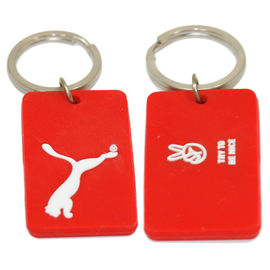 Eco - Friendly ของขวัญส่งเสริมการขายส่วนบุคคล 3D Pvc Key Chain สีใด ๆ