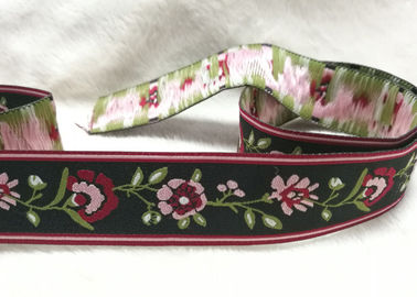 พิมพ์ผ้าซาตินผ้าไหม Grosgrain แบบริบบิ้นสำหรับตกแต่งของขวัญ Chrismas