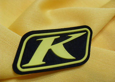 3D Embossed Injection Pvc ยางโปร่งใสยางเสื้อผ้าที่กำหนดเอง