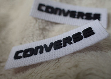 โลโก้ Converse 3D Silicone โลโก้ Patches Black Soft สำหรับป้าย Neck Neck