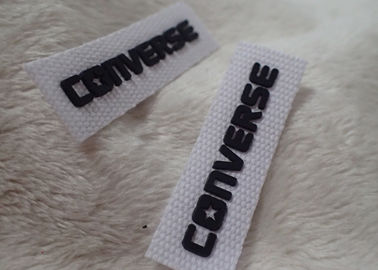 โลโก้ Converse 3D Silicone โลโก้ Patches Black Soft สำหรับป้าย Neck Neck