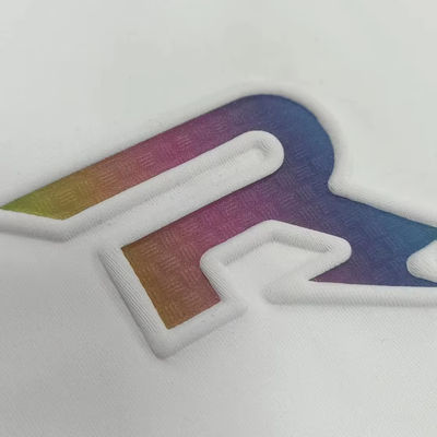 ตรา TPU 3D สีดําที่กําหนดเอง ตรา TPU การพิมพ์แบบพิมพ์ความร้อนสําหรับ Jersey
