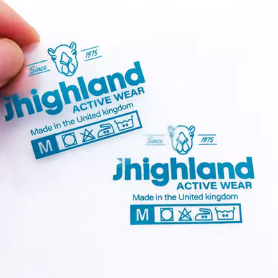การถ่ายทอดความร้อน DTF Label ชุด T-Shirt Custom คอ Label Design Logo Name Tag เหล็กในการถ่ายทอดสําหรับเสื้อผ้า
