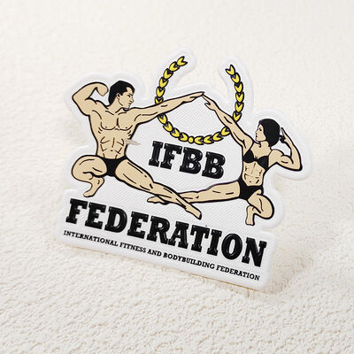 TPU แผ่นสัญลักษณ์การถ่ายทอดความร้อน IFBB ฟิตเนส ฟุตบอลสเต็ป