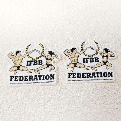 TPU แผ่นสัญลักษณ์การถ่ายทอดความร้อน IFBB ฟิตเนส ฟุตบอลสเต็ป