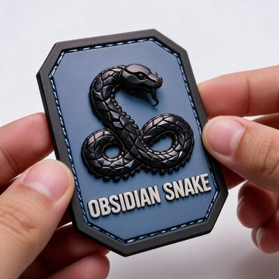 Custom High Density 3D Raised Soft PVC Patches Wholesale Multi-color Personalized Sharp Detail Embossed Rubber Label