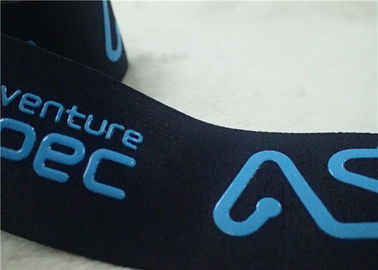 หน้าจอพิมพ์เงาป้าย Jacquard วงยืดหยุ่นม้วนสายลักษณะสำหรับตกแต่ง