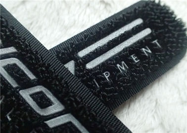 ความถี่สูงตะขอและห่วงยึด 3M สะท้อนแสง Siliver TPU โลโก้ Velcro สำหรับเสื้อผ้า