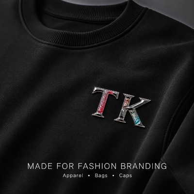 สัญลักษณ์ 3D METALLIC GLITTER HEAT TRANSFER LOGO
