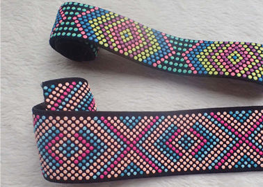 ที่กำหนดเองซิลิโคนจุด Jacquard วงยืดหยุ่นที่มีสีสันพิมพ์ OEKO SGS BV
