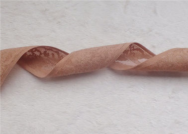 จักรเย็บผ้าไม่ลื่น Jacquard วงยืดหยุ่นลูกไม้สายชุดชั้นในตัดสำหรับกางเกงท้อง