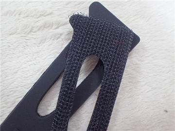 กำหนดเอง Velcro ตะขอและห่วงสีดำปะสำหรับเสื้อผ้าเป็นมิตรกับสิ่งแวดล้อม