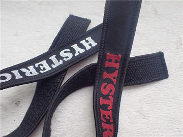 ที่กำหนดเองแฟชั่นโพลีเอสเตอร์ Velcro Webbing ทอเทปสำหรับตัดเย็บเสื้อผ้าหรือถุงป้าย