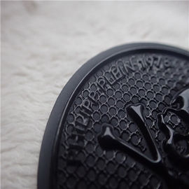 โลโก้กะโหลกศีรษะของผู้ชายสุดเท่ห์ที่น่าจับตามองแพทช์ TPU สำหรับแบรนด์แฟชั่น