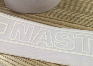 เป็นมิตรกับสิ่งแวดล้อม Narrow ทอเทปกว้างซิลิโคนพิมพ์ยืดหยุ่น Waistband