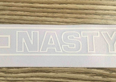 เป็นมิตรกับสิ่งแวดล้อม Narrow ทอเทปกว้างซิลิโคนพิมพ์ยืดหยุ่น Waistband