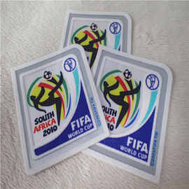 FIFA World Cup Heat Transfer Flocking Patch หลายสีสำหรับการตกแต่งชุดกีฬา
