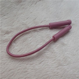 เชือกยางยืดสีซิปดึงสอง Nunchakus กลางบางจุดนูนสี่เหลี่ยมหนา