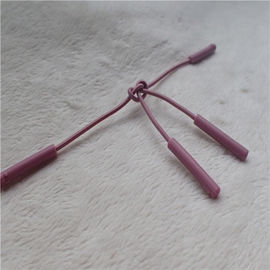 เชือกยางยืดสีซิปดึงสอง Nunchakus กลางบางจุดนูนสี่เหลี่ยมหนา