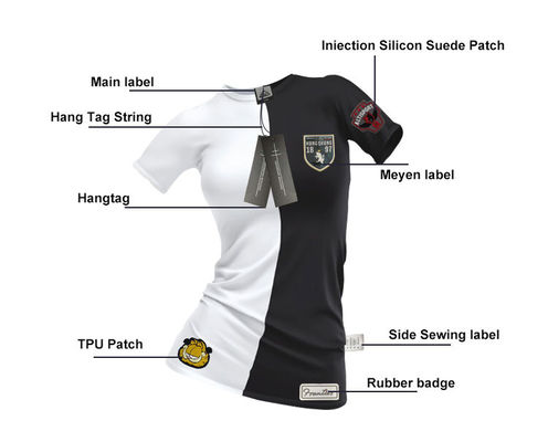 โลโก้ 3D ส่วนบุคคลป้าย TPU ป้ายพิมพ์แบบกำหนดเองสำหรับเสื้อผ้า