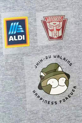 สติกเกอร์ที่กำหนดเองแพทช์การถ่ายเทความร้อนการใช้งานไวนิล DIY Appliques Thermal Press On Clothing