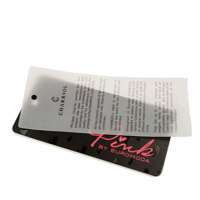 โลโก้กระดาษแบบกำหนดเองขายส่ง Swing Hang Tag สำหรับเสื้อผ้า