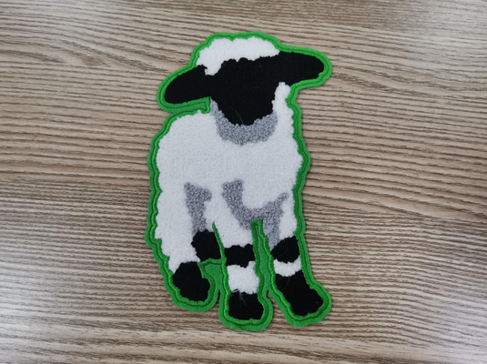 ป้ายการถ่ายเทความร้อน ผ้าขนหนู เย็บปักถักร้อย Patch วัสดุผ้าฝ้าย Customized