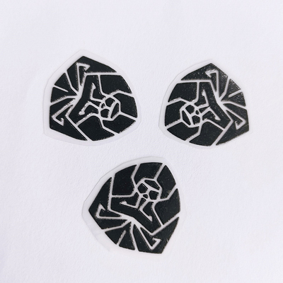 3D Effect Garment ซิลิโคนป้ายการถ่ายเทความร้อนสัตว์สีดำ