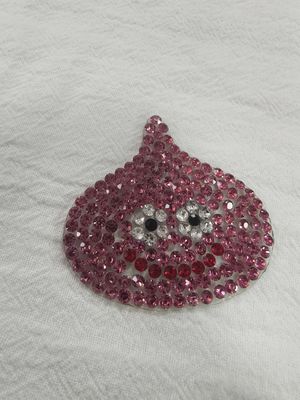 สติกเกอร์ป้ายพิมพ์ถ่ายโอนความร้อนออกแบบเอง โลโก้ประดับ Rhinestone สูง รีดติดเสื้อยืด หมวก DIY คริสตัล