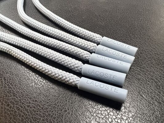 ซิลิโคนซิปดึง - ปลายเชือกรูดสำหรับเสื้อผ้าและเครื่องประดับ (สีเทา, 5 ชิ้น)