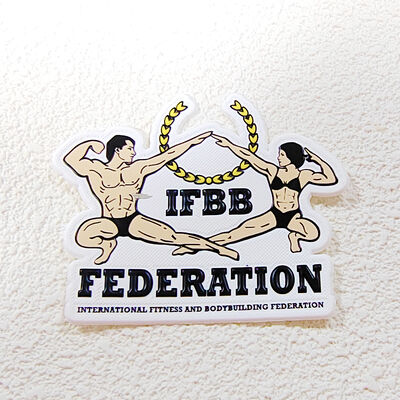 TPU แผ่นสัญลักษณ์การถ่ายทอดความร้อน IFBB ฟิตเนส ฟุตบอลสเต็ป