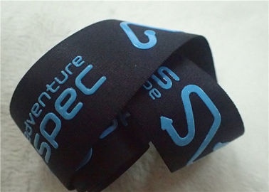 หน้าจอพิมพ์เงาป้าย Jacquard วงยืดหยุ่นม้วนสายลักษณะสำหรับตกแต่ง