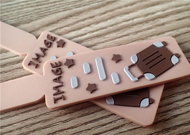 แพทช์ซิลิคอนเองแบบมืออาชีพพร้อมโลโก้นูนโลโก้ 3D สำหรับกระเป๋าเดินทาง
