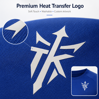 เติมสัดส่วน Matte Metallic Silver Washable Heat Transfer Clothing Labels สําหรับเสื้อโปโลและเสื้อกีฬา