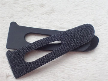 กำหนดเอง Velcro ตะขอและห่วงสีดำปะสำหรับเสื้อผ้าเป็นมิตรกับสิ่งแวดล้อม