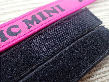 ที่กำหนดเองแฟชั่นโพลีเอสเตอร์ Velcro Webbing ทอเทปสำหรับตัดเย็บเสื้อผ้าหรือถุงป้าย